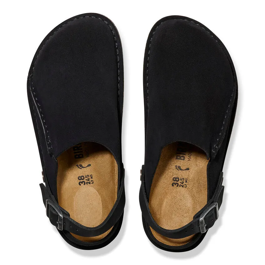 Women's Birkenstock Lutry Premium Suede Narrow 1025356 Color:  Black