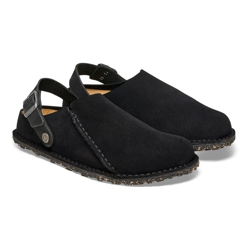 Women's Birkenstock Lutry Premium Suede Narrow 1025356 Color:  Black