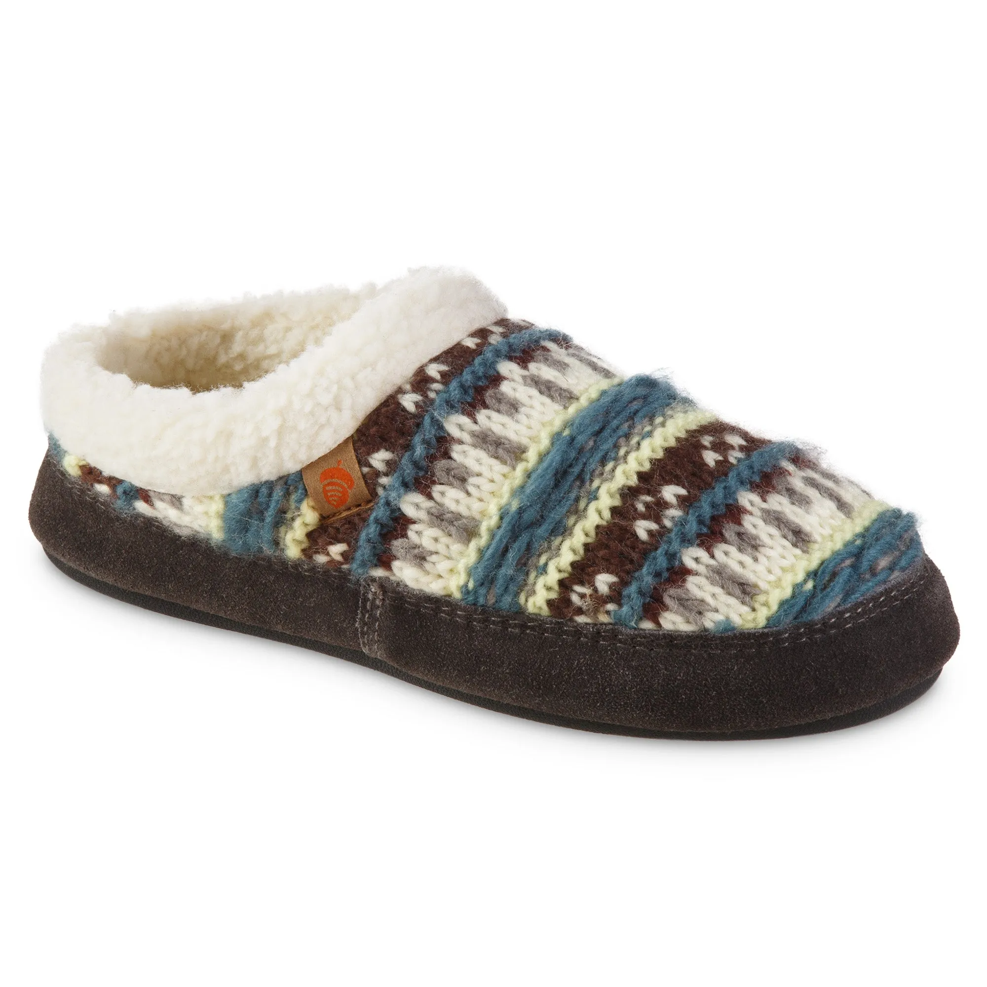 Women's Fairisle Clog Slipper with Indoor/Outdoor Sole