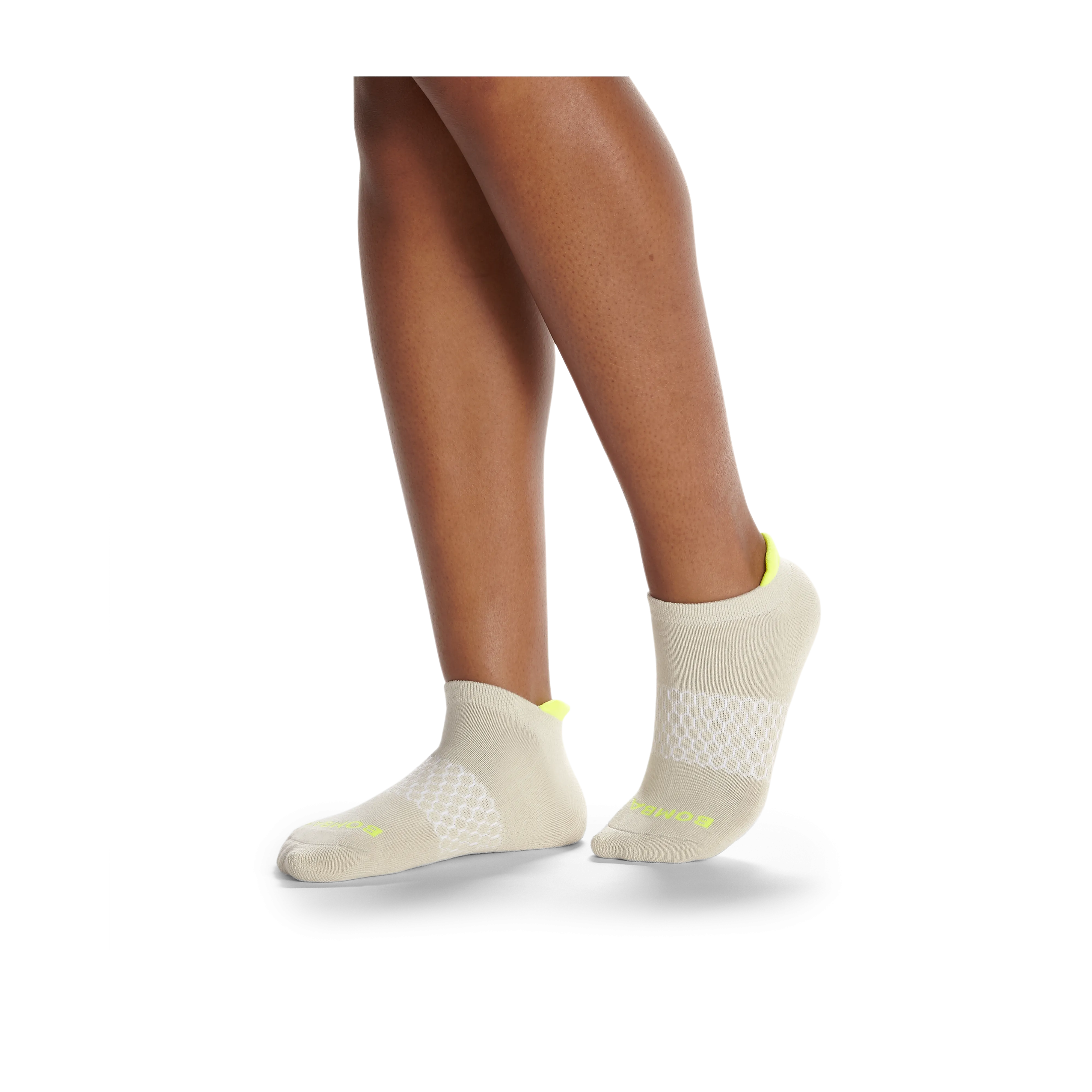 Women's Solid Neon Tipping Ankle Socks