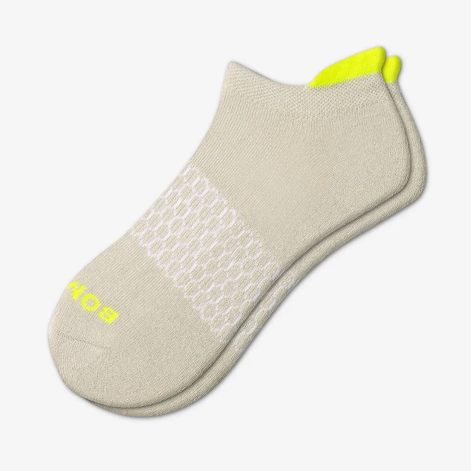 Women's Solid Neon Tipping Ankle Socks