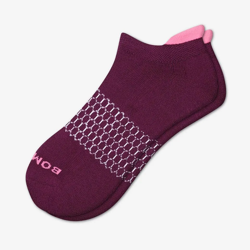 Women's Solid Neon Tipping Ankle Socks